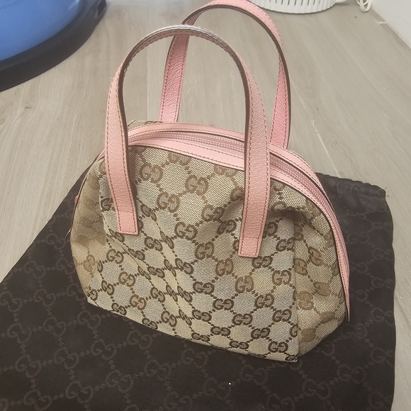 Gucci Pink and Brown Women's Handbag - Picture 11 of 12